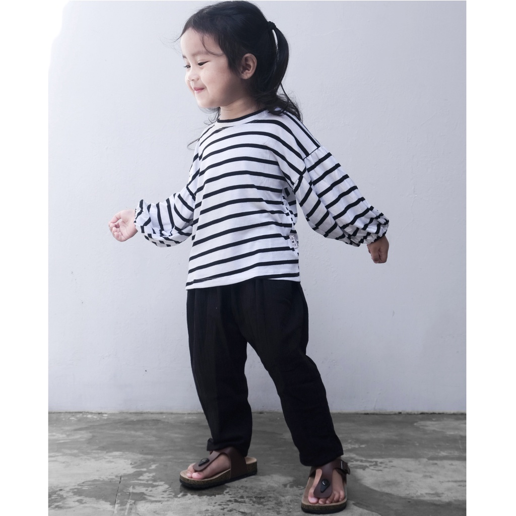 TORU - Celana Panjang Anak Laki Laki Perempuan Unisex Linen Khaki Krem Cream Hitam Abu Pink Putih Navy Grey Black Tortilla Fawn Kado Ulang Tahun