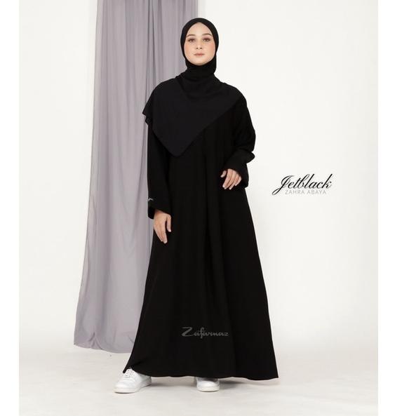 idRr8R2--Abaya HItam Abaya Syari Abaya Turki Abaya Jetblack Abaya Basic Abaya Polos ZAHRA