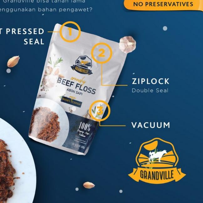 

EXCLUSIVE!Grandville - Abon Sapi Crunchy Original 100 g|RA5