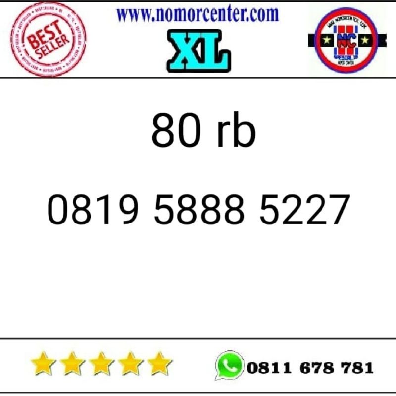 nomor cantik xl 4g triple 888 hoki