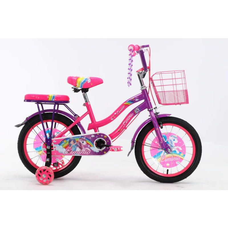 Sepeda mini 18 inch anak perempuan 5 sd 8 thn girly