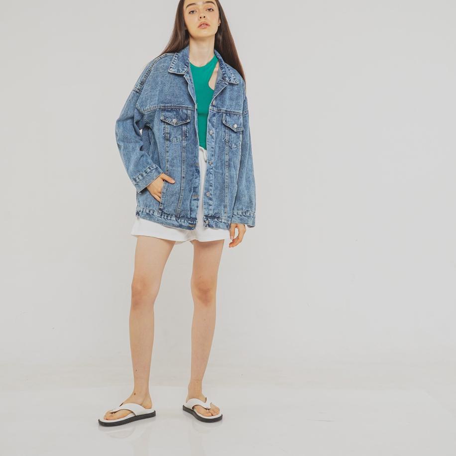 Tren Terbaru This Is April Jaket Jeans Wanita Fender Jackets Denim – 181503