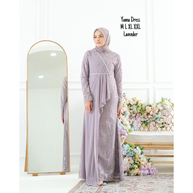 YUMMA DRESS  /  DRESS LAMARAN / DRESS KONDANGAN / GAMIS DUYUNG / DRESS WISUDA