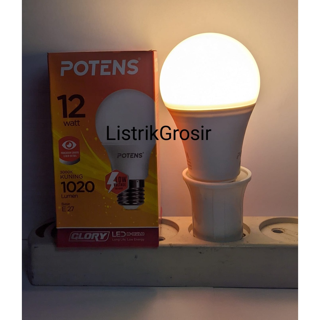 Warm White Kuning Potens Lampu Led Potens 12w Glory 12watt Bergaransi