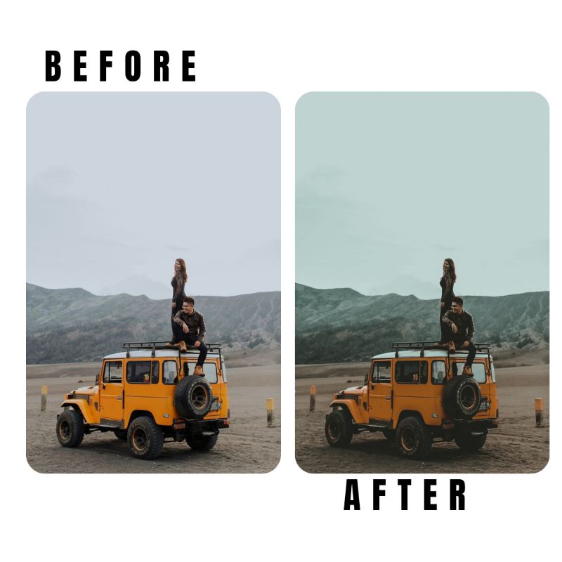 6 Lightroom Preset Roadtrip IOS/Android and Dekstop