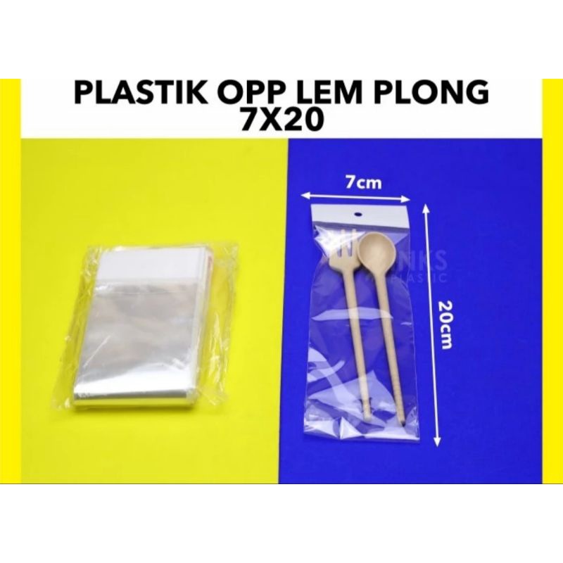 plastik opp lem plong 7x20 isi 100pcs
