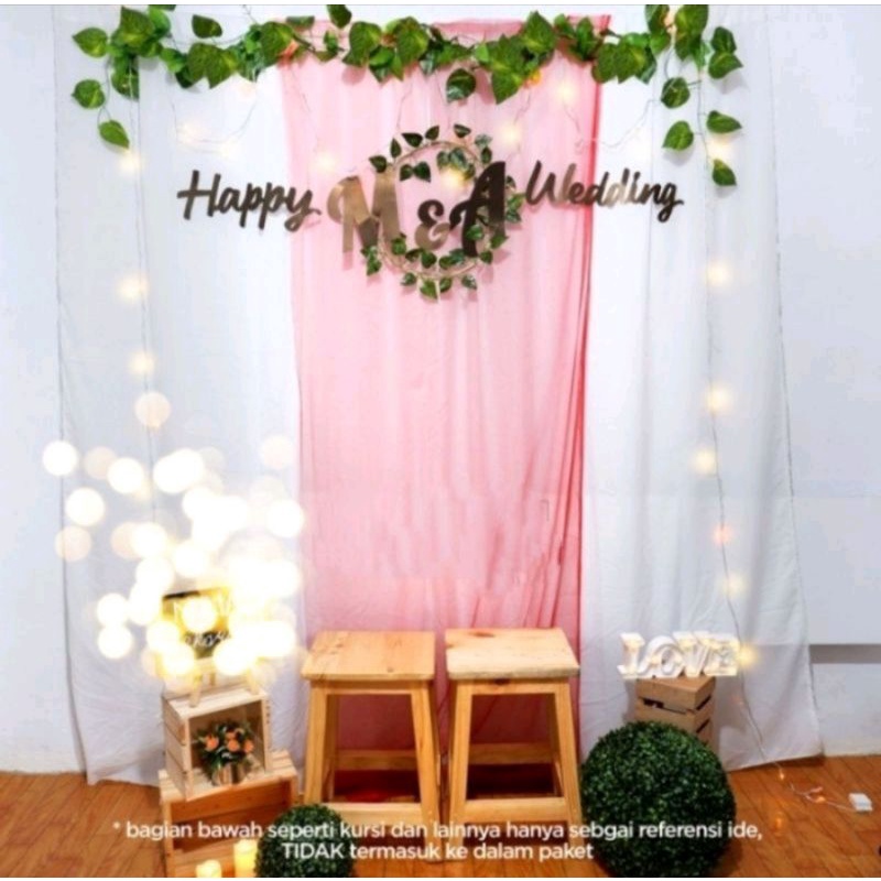paket dekorasi tasyakuran aqiqah custom warna kain backdrop