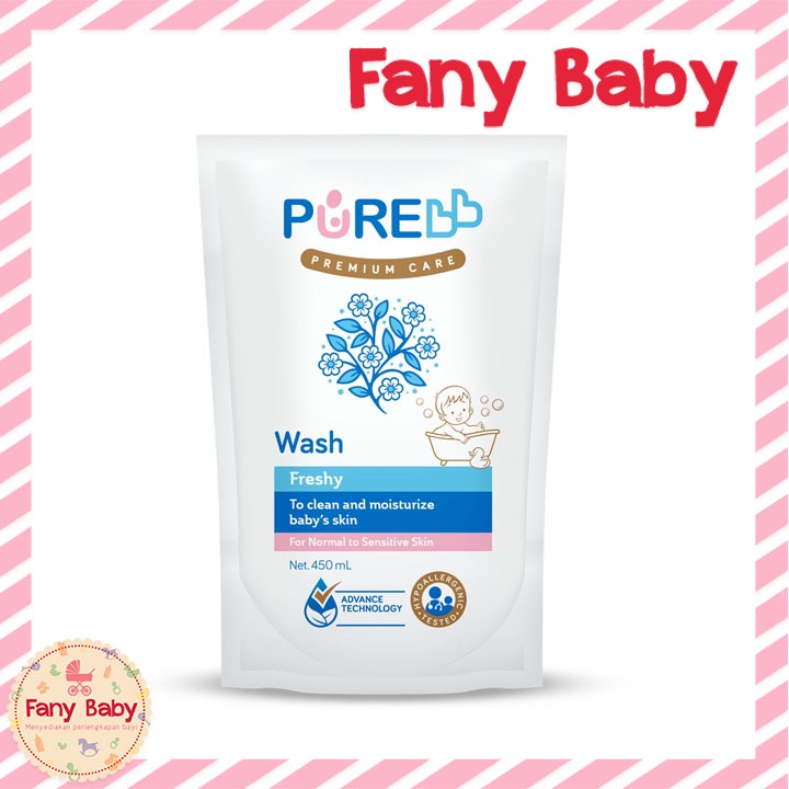 PURE BB WASH FRESHY &amp; FRUITY REFILL 450ML