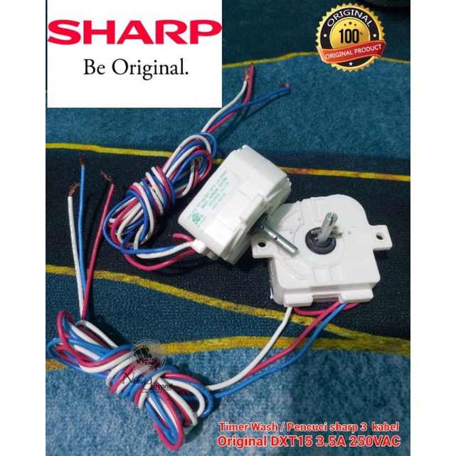 Produk adalah ORIGINAL SHARP 
ES-T65MW-P 
T85CR 
T85MW
T75MW

TIMER WASH - TIMER PENCUCIAN 
MESIN CU