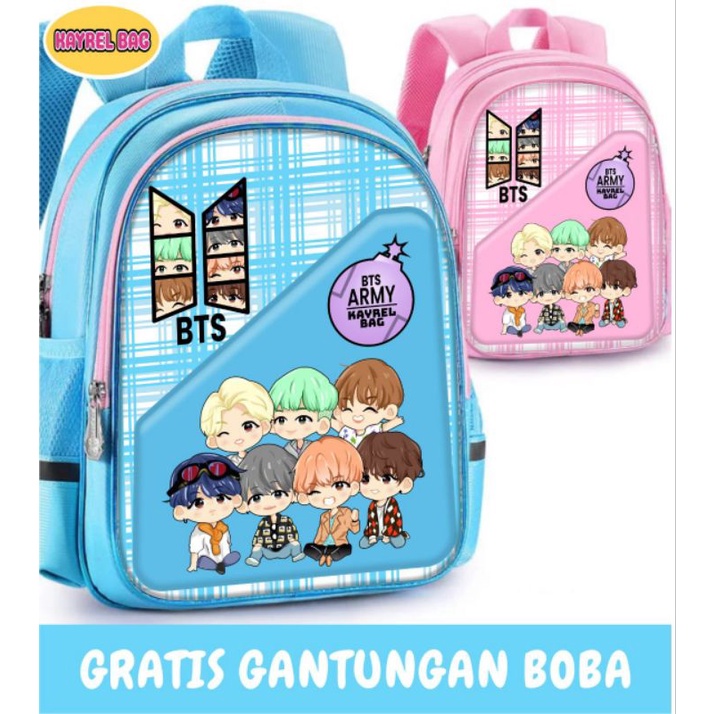 tas anak sekolah BTS tas sekolah anak perempuan tas bt21 tas ransel anak BTS gambar BTS tas anak-ana