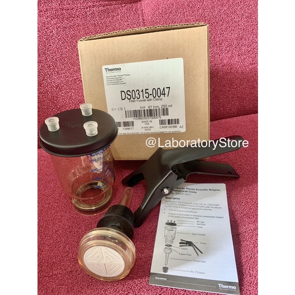 Nalgene Reusable Filter Funnel With Clamp For Vacuum Filtration