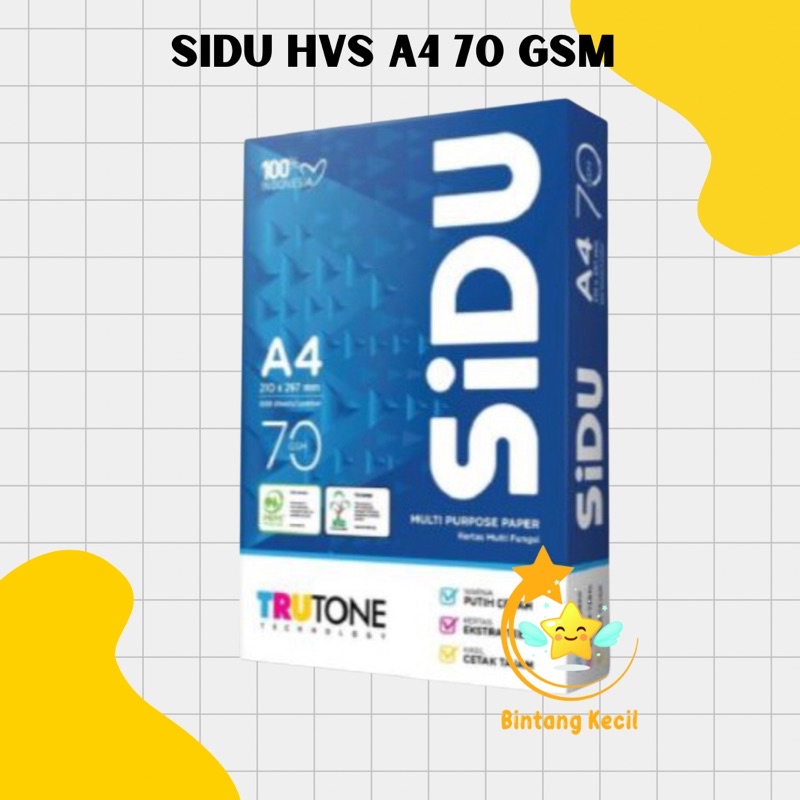 

[RIM] KERTAS HVS SIDU A4 70 GRAM SINAR DUNIA