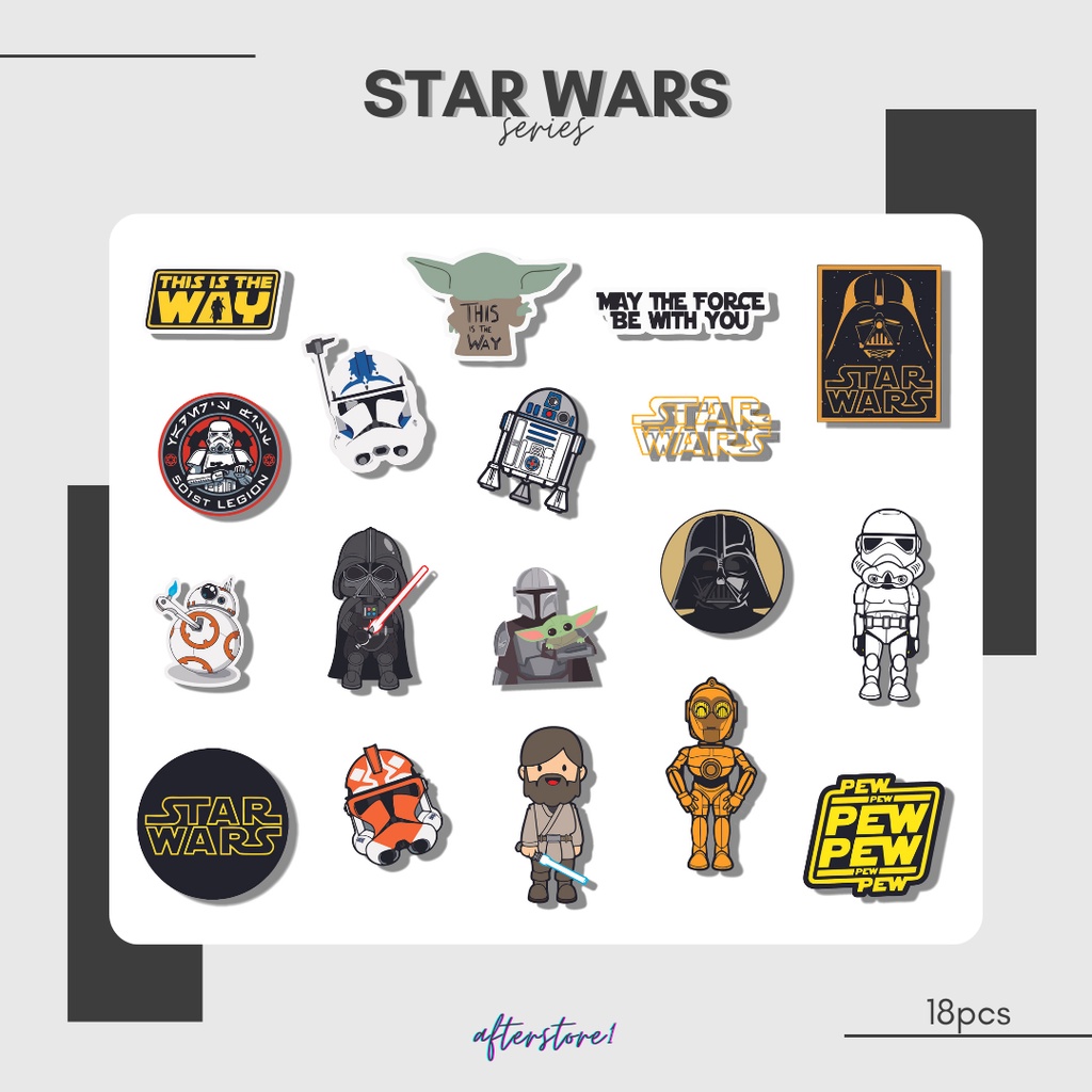 

[STAR WARS] STICKER AESTHETIC | STICKER TUMBLR | STIKER PACK | STIKER LAPTOP | STIKER HP | STIKER AESTHETIC | STIKER BAND | STIKER LOGO | STIKER HYPEBEAST