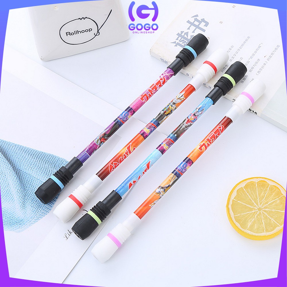 GOGO-A38 Spinning Pen Pulpen Putar Karakter Anti Stress / Pena Pulpen Putar Mainan Anak Pen Spinner Balance