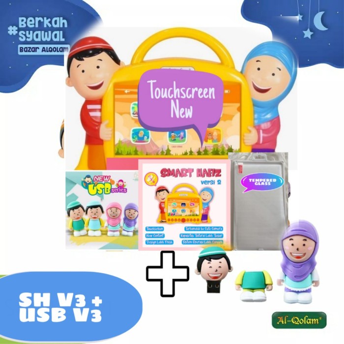 Educate Smart Hafiz New Touchscreen Versi 4 Bonus Usb 16Gb Dan Screen Guard