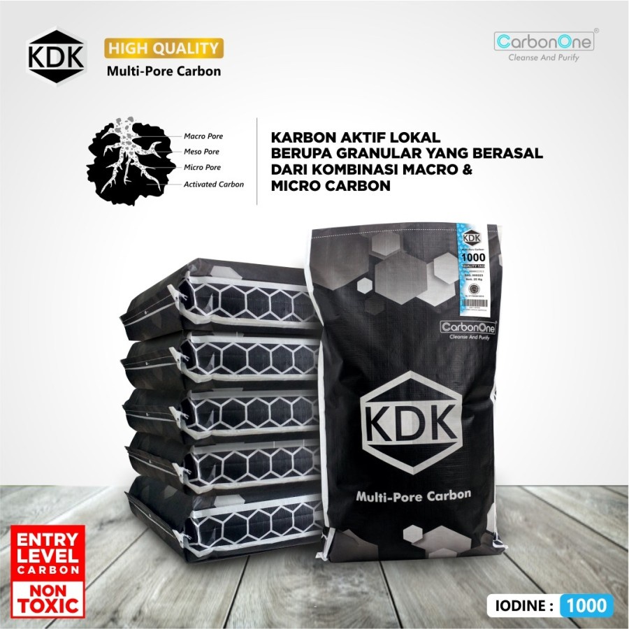 Activated Carbon / karbon aktif KDK 1000 25 Kg