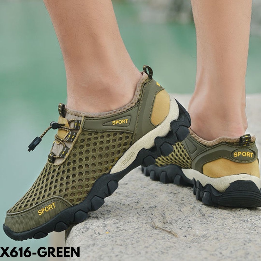 SNEAKERS PRIA ALA COWO SANTAI EASY GOING TREND BAHAN MESH NET IMPORT BERKUALITAS IMPORT 616