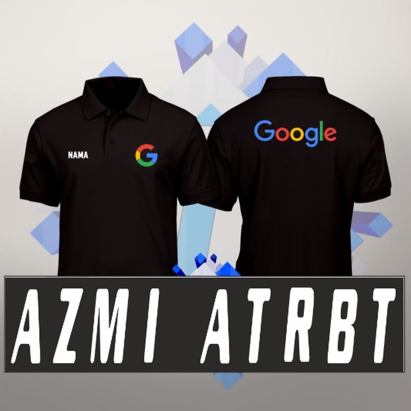 KAOS POLO SHIRT LENGAN PENDEK GOOGLE BAHAN LACOSTE CVC 24s PREMIUM (BISA CUSTOM REQUEST)