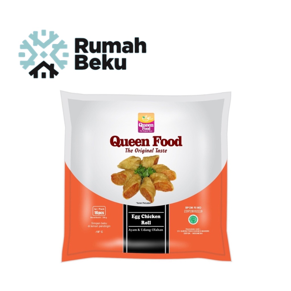 

Queen Food Egg Chicken Roll 350gr isi 16