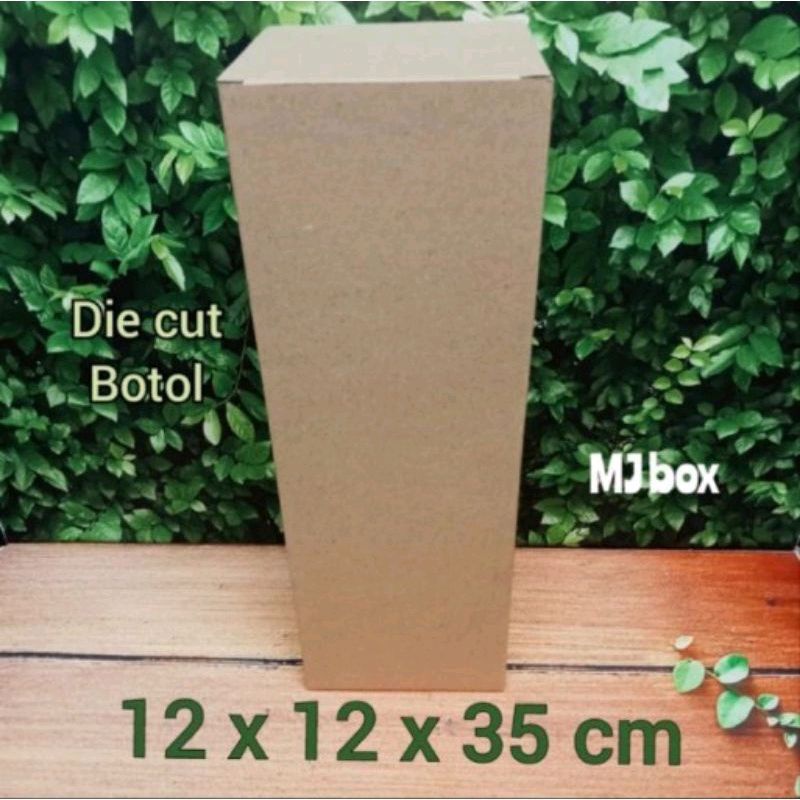 

kardus karton uk, 12x12x35 cm.. box corrugated die cut, untuk packing botol dll