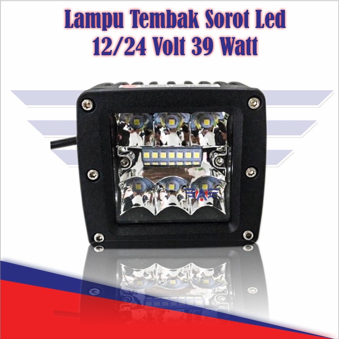 Lampu Tembak Sorot Led 12/24 Volt 39 Watt