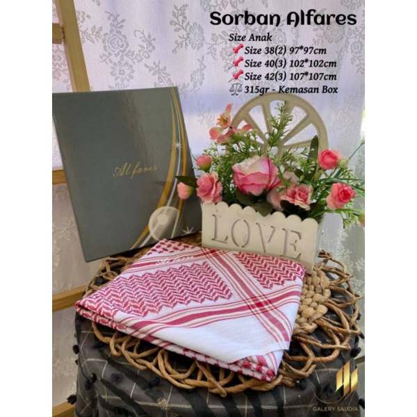 imamah/sorban alfares anak