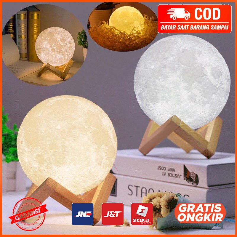 Lampu Tidur Bulan Moon Light 3 warna OU15