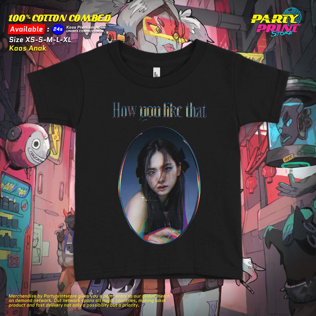 Partyprintstore Kaos Anak Cowok Band Musik Blackpink Bts Kpop HYLT Jisoo II