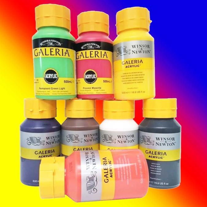 

[COD] WINSOR & NEWTON ACRYLIC COLOR / CAT AKRILIK 500ML BERGARANSI Kode 491