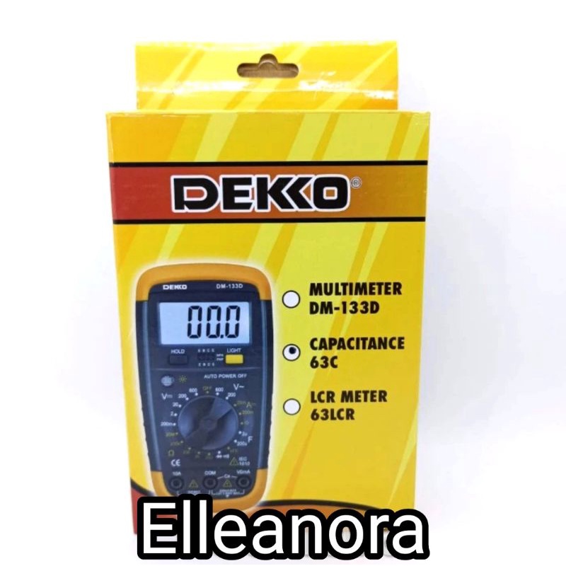 Capacitance Capasitor Meter Digital Dekko 63C