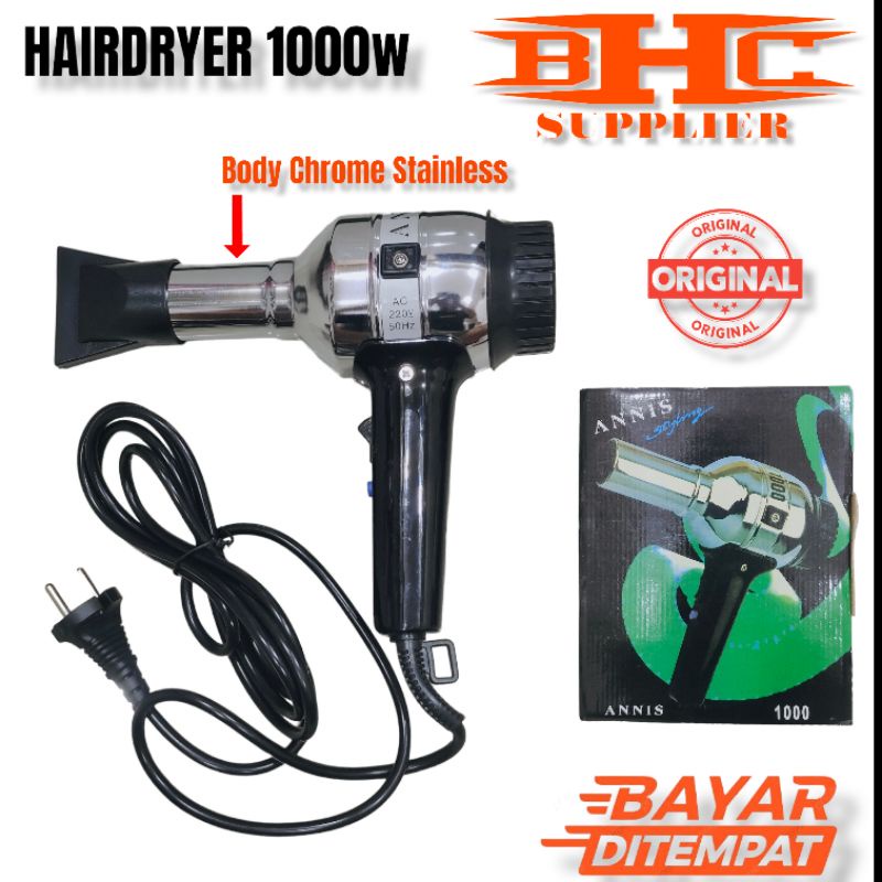 Hair Dryer Original 1000 Watt / Pengering Rambut / Hairdryer / Hair Drayer