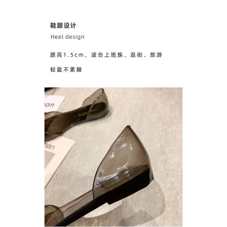 [KACA] SEPATU KACA TRANSPARANT PITA WANGI SOERVIMY FLAT SHOES