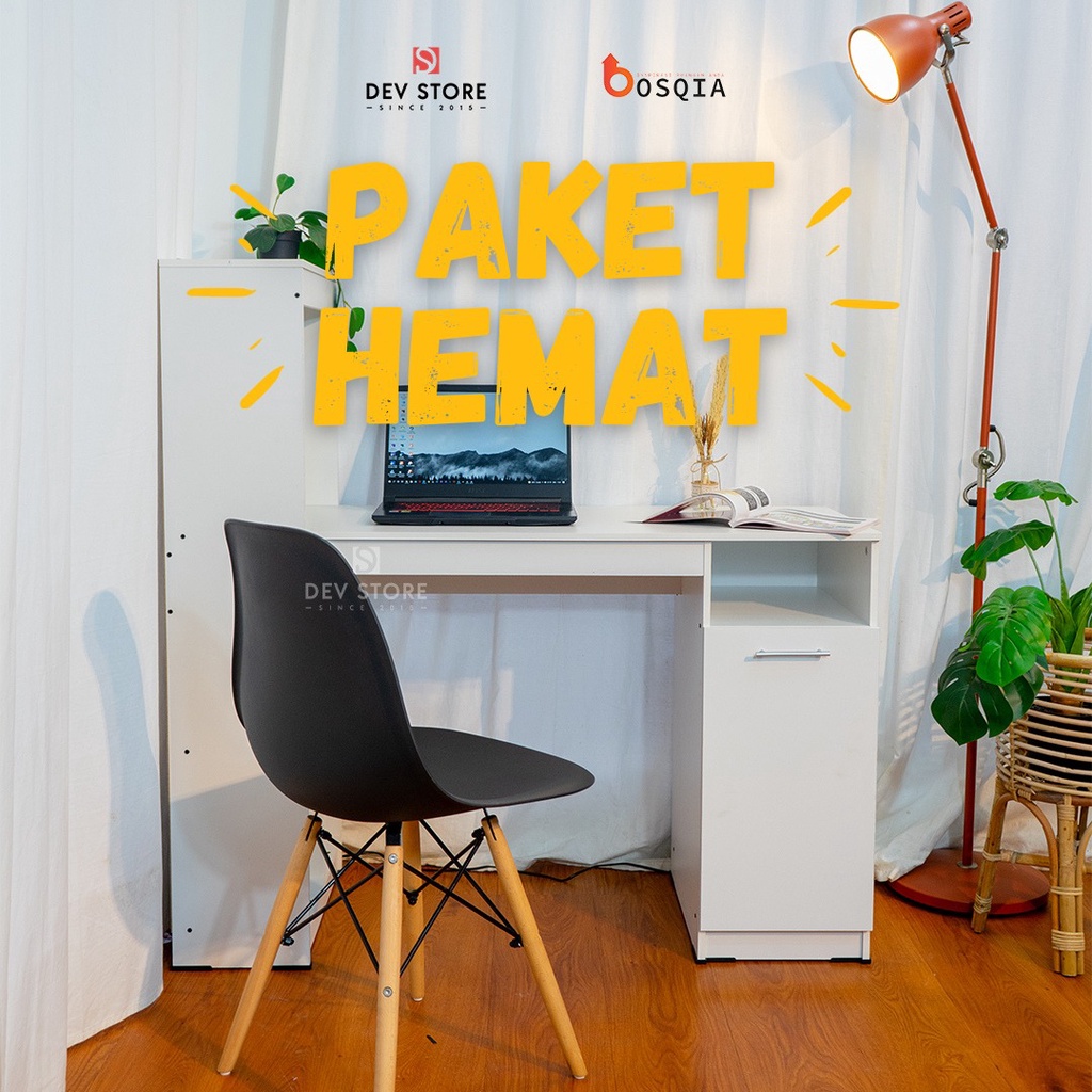 Jual PAKET HEMAT Meja Belajar + Kursi / Meja Kerja / Meja Belajar