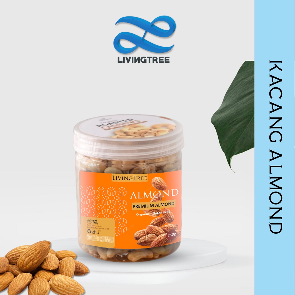 

Kacang Almond Panggang 1kg Roasted Alamond | Raw Almond Whole