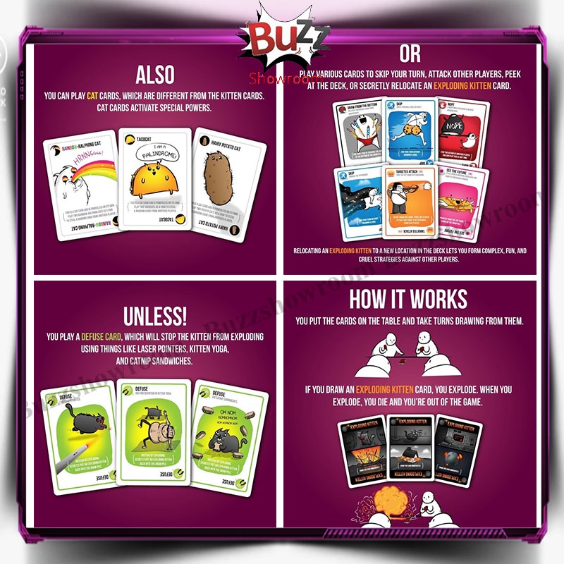 Exploding Kittens: Party Pack Kitten Board Game Card Games