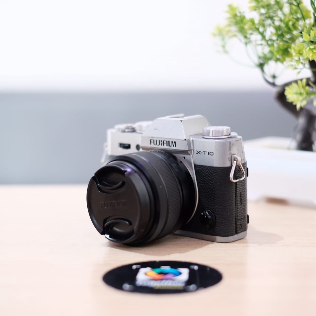 kamera mirroless fujifilm xt10 x-t10 xt-10 with lensa kit 15-45mm second terbaik wifi 4k