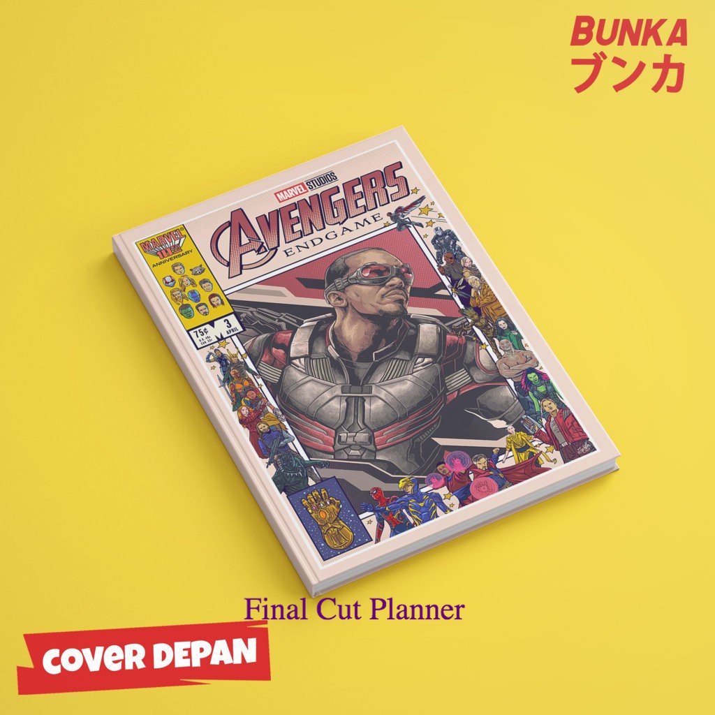 

Notebook Marvel Avenger Falcon Hardcover A5 Buku Tulis Catatan Note Agenda Planner Jurnal .