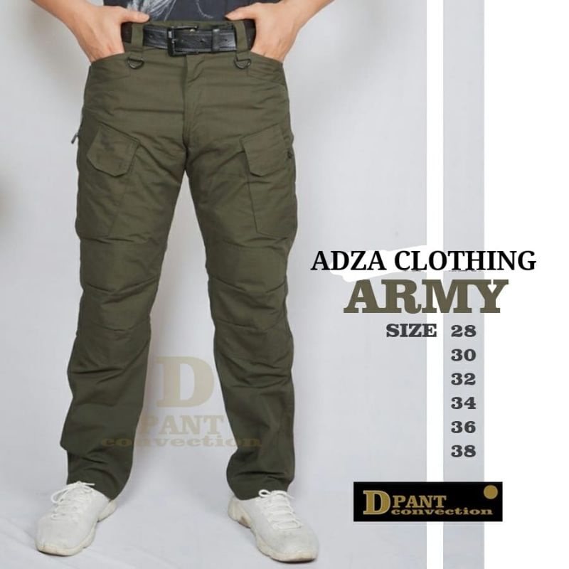 CELANA CARGO TACTICAL PANJANG PREMIUM 4 WARNA HITAM CREM ABU HIJAU ARMY