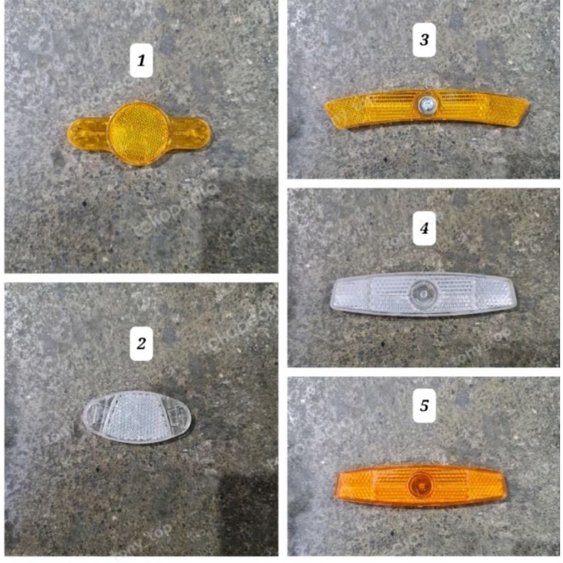 Reflektor Ban Ruji Bos Lampu Cahaya Sepeda Bmx Mini Lipat MTB Balap 1