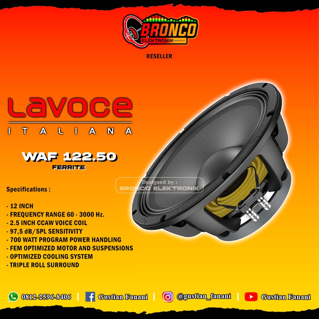 SPEAKER LAVOCE WAF 122.50