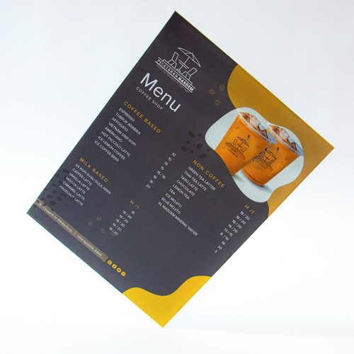 Cetak Daftar Menu / Katalog Menu Satuan Art Carton 310 gr 1 Sisi