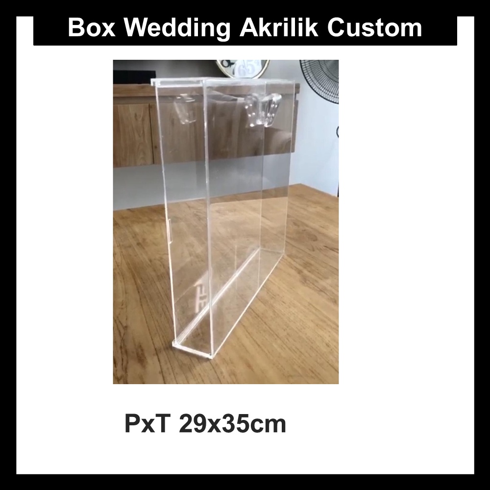 

Box Wedding Akrilik Custom PxT 29x35cm