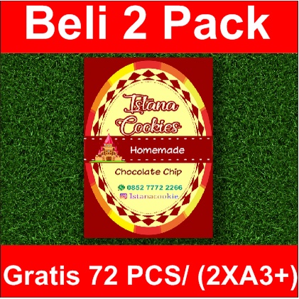 

STIKER LABEL PRODUK PERSEGI PANJANG "COOKIES
