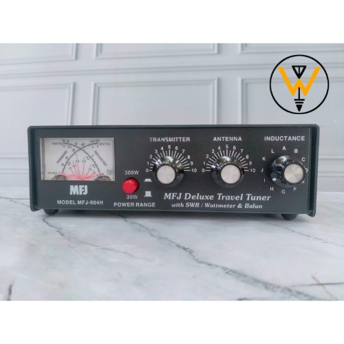 MFJ 904H HF 10-80M BAND 150W SWR/WM + BALUN 4:1 T MFJ-904H TRAVEL TUNER 10-80M 150W MTR BALUN MFJ 90