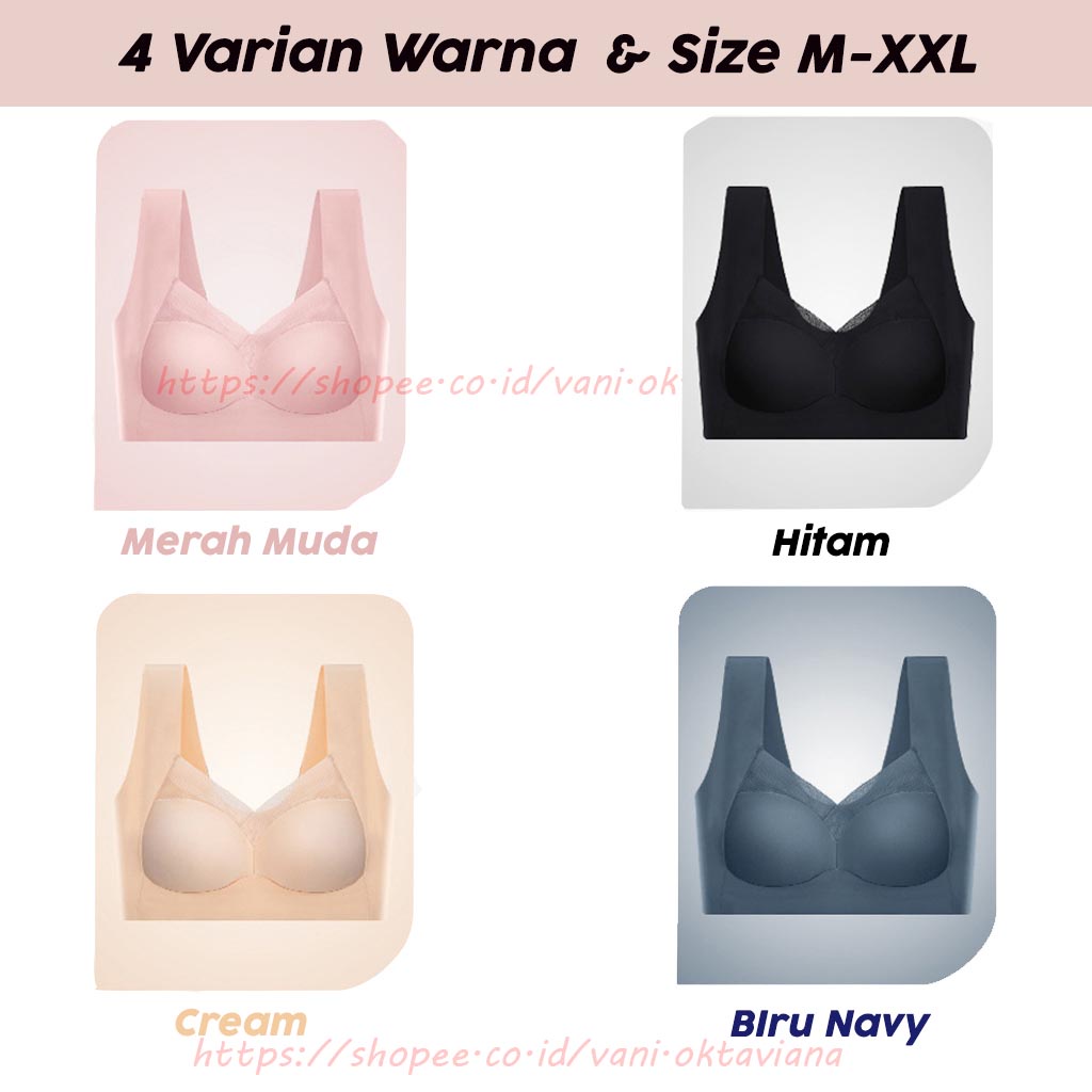 Bra Wanita Tanpa Kawat Bra Seamless Wanita pakaian dalam Bra Push up Tank-top