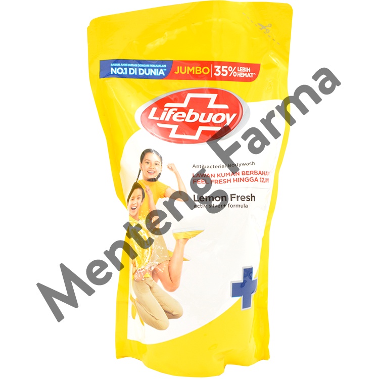 Lifebuoy Sabun Mandi Cair Refill Lemon Fresh 850 ML - Sabun Antibakteri ActivSilver dan Lemon