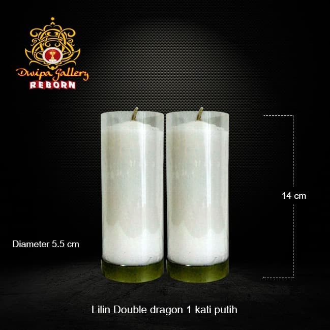 Lilin/Candle Puja Sembahyang Double Dragon 1 Kati