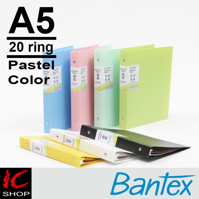 

Map Binder Pastel Bantex A5 20 Ring - 3124