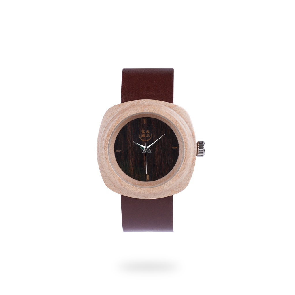 Kama Watch 2.0 Jam Tangan Kayu Maple Dial Hitam