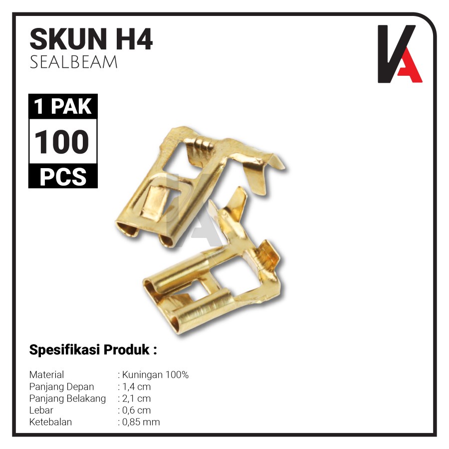 SKUN KONEKTOR H4 SEALBEAM / SKUN SEALBEAM / TERMINAL SKUN H4